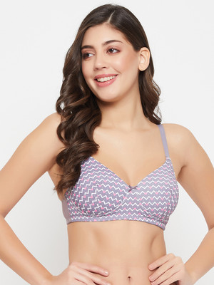 Clovia Women T-Shirt Lightly Padded Bra(Grey)