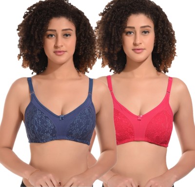 CINOON Lydia Women Push-up Non Padded Bra(Grey, Red)