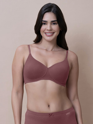 Amante Women T-Shirt Lightly Padded Bra(Purple)