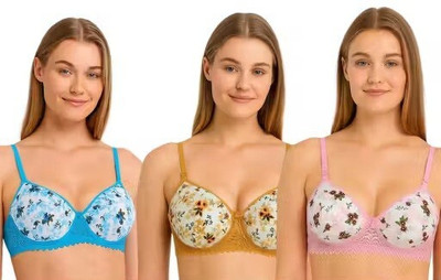 nicety net bra Women Minimizer Lightly Padded Bra(Multicolor)