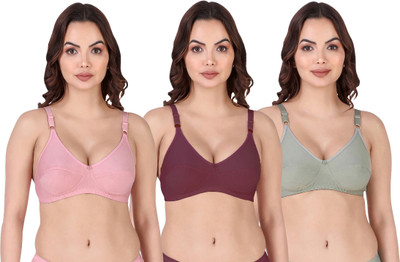 Beach Curve Rinki Bra Women Minimizer Non Padded Bra(Pink, Maroon, Green)