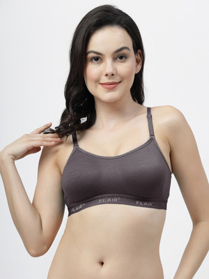Shyam Sons FLAIR Brezza Double Layered Women Everyday Non Padded Bra(Grey)