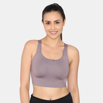 Zelocity by Zivame Women Sports Lightly Padded Bra(Purple)