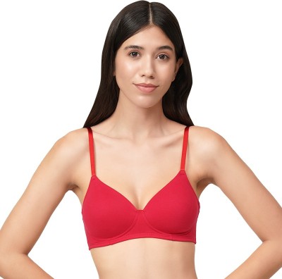 Amante Women Balconette Lightly Padded Bra(Red)