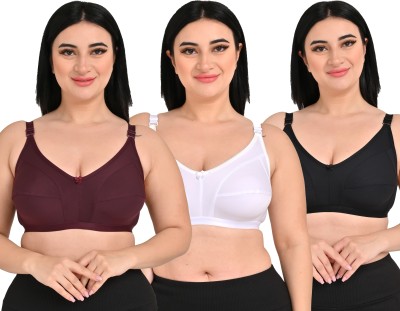 Brazoh Women Full Coverage Non Padded Bra(Multicolor)