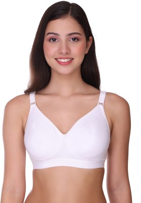 pooja ragenee Women Full Coverage Non Padded Bra(White)