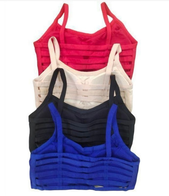 LUVALINE Women Everyday Lightly Padded Bra(Red, White, Blue, Black)