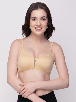 Floret Women Full Coverage Non Padded Bra(Beige)