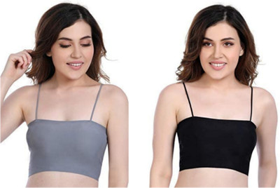 mystify Women Everyday Lightly Padded Bra(Grey, Black)