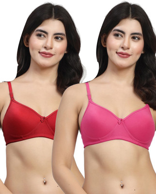 LILY maofcigamMino Women Everyday Heavily Padded Bra(Pink, Maroon)
