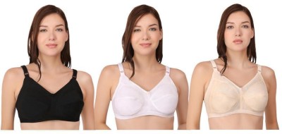 Doll Care Full Coverage Everyday Girls and Women Bra Women Bralette Non Padded Bra(Black, White, Beige)