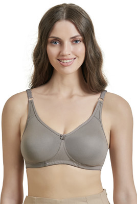 Maroon Women T-Shirt Non Padded Bra(Grey)
