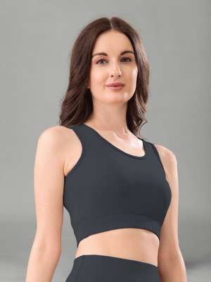 Kashikey creation Sports Bra Women Sports Non Padded Bra(Black)