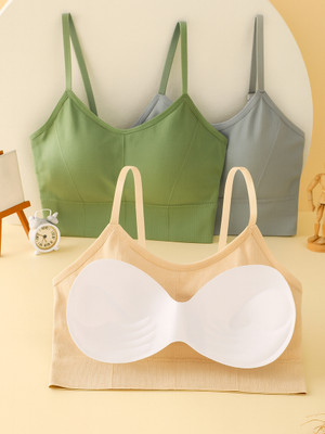 Fixfolk Women Everyday Lightly Padded Bra(Multicolor)