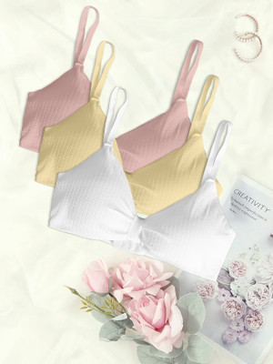 REVAFAB Women Push-up Lightly Padded Bra(Multicolor)