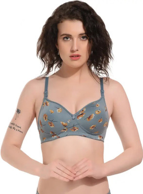 Stockton Women T-Shirt Lightly Padded Bra(Grey)