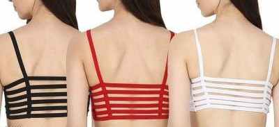 Kamini Women Everyday Lightly Padded Bra(White, Red, Black)