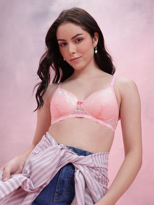 Dressberry Women Everyday Lightly Padded Bra(Pink)