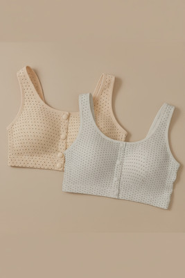 MAHADEVSQUARE Women & Girls Everyday Comfort Bra Combo (Pack of 2) Women Everyday Lightly Padded Bra(White, Yellow)