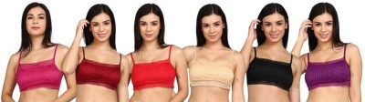 SHEBAE Women Bralette Lightly Padded Bra(Pink, Maroon, Red, Beige, Black, Purple)