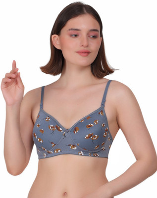 Nudiva Women Everyday Lightly Padded Bra(Dark Blue)