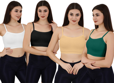 LADHAVA Sports Bra For Women Gym Tops Ladies Underwear Non-Padded Women Bralette Non Padded Bra(Multicolor)
