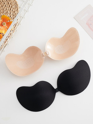 FIMBUL Push-Up Adhesive Bra set of 2 Women Push-up Lightly Padded Bra(Black, Beige)
