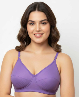 ALSANAFABRICS Women Everyday Lightly Padded Bra(Purple)