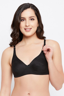 Clovia Women Full Coverage Non Padded Bra(Black)