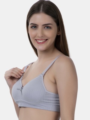 TOMKOT Padded Seamless soft fabric Women Everyday Lightly Padded Bra(Grey)