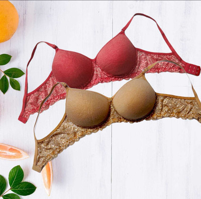Piylu Women Push-up Lightly Padded Bra(Multicolor)