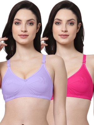 Shyam Sons FLAIR Forever Women Everyday Non Padded Bra(Purple, Pink)