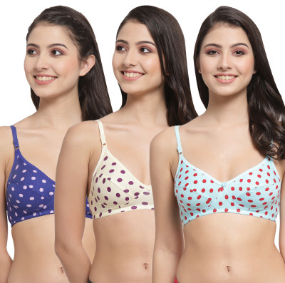 Docare YummyMino Women Everyday Non Padded Bra(Blue, Yellow, Blue)