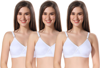 Fabme Women Everyday Non Padded Bra(White)