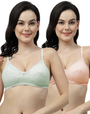 Shyam Sons FLAIR Crown Women Everyday Non Padded Bra(Green, Orange)