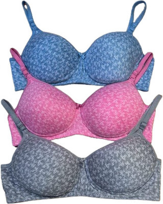 NF BEAUTY bra Women T-Shirt Lightly Padded Bra(Multicolor)