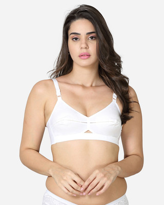 V Star Women Full Coverage Non Padded Bra(White)