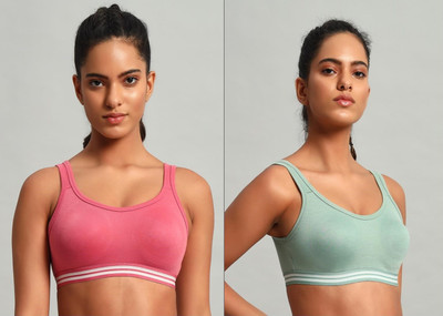 Makazio Women Sports Non Padded Bra(Multicolor)