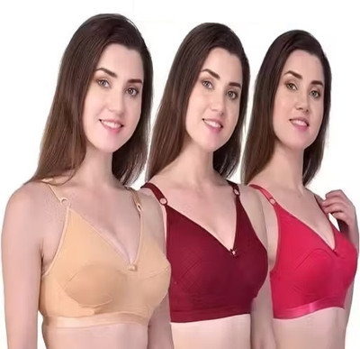 girliya lane Women Everyday Non Padded Bra(Multicolor)