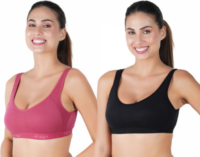B-SOFT B-SOFT Molded MSB-204 Sports Bra For Women Women Sports Non Padded Bra(Multicolor)