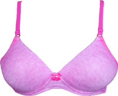 VanillaFudge Women T-Shirt Lightly Padded Bra(Pink)