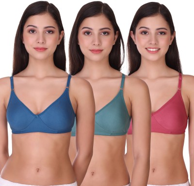 pooja ragenee Women T-Shirt Non Padded Bra(Multicolor)