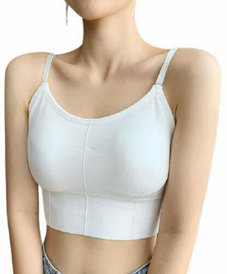 Vinbila Women Sports Lightly Padded Bra(White)