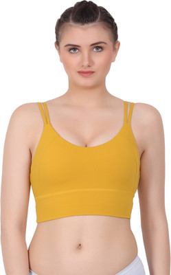 AMOUR SECRET Women Sports Lightly Padded Bra(Yellow)