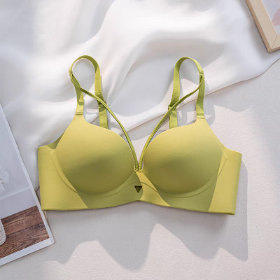 INFINIUM Seamless Push-Up Bra with Decorative Straps Women Push-up Lightly Padded Bra(Green)