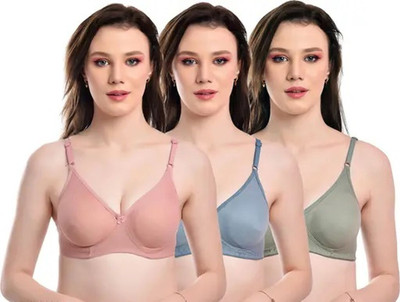 Rodley Women T-Shirt Lightly Padded Bra(Multicolor)