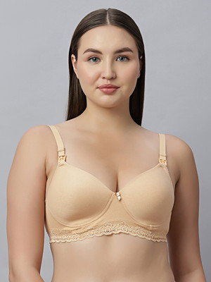 Eden EDEN104SKIN Women Maternity/Nursing Heavily Padded Bra(Beige)