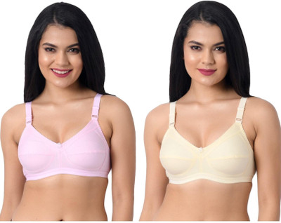 HouseOfCommon Women Full Coverage Non Padded Bra(Multicolor)
