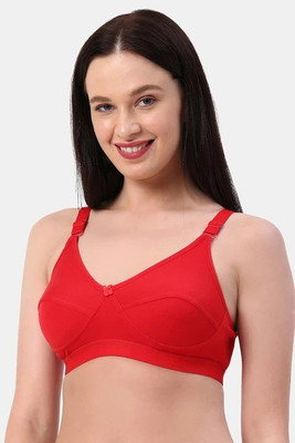 G K ENTERPRISE Women T-Shirt Non Padded Bra(Red)
