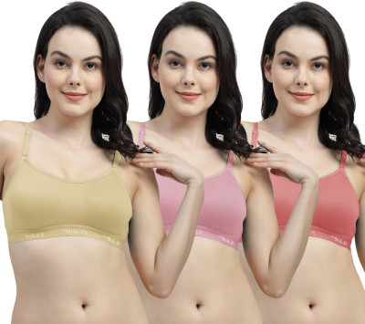 Shyam Sons FLAIR NWBrezza Women Sports Non Padded Bra(Beige, Pink, Red)